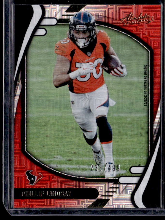 2021 Panini Absolute Phillip Lindsay Red Squares #/499