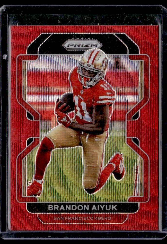 2021 Panini Prizm Brandon Aiyuk Red Wave #/149