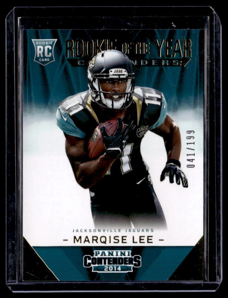 2014 Panini Contenders Marqise Lee Rookie of the Year Contenders Gold #/199