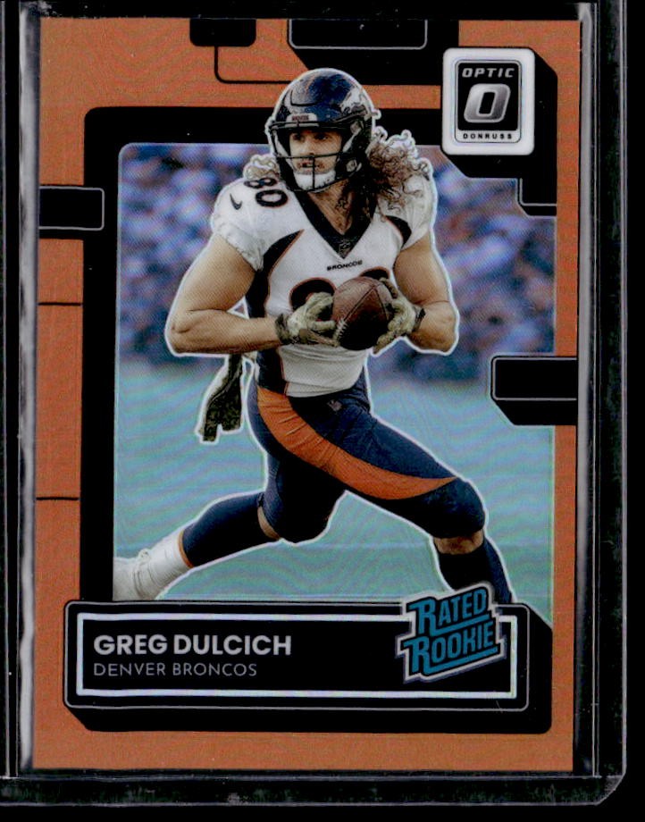 2022 Donruss Optic Greg Dulcich Orange Rookie #/199