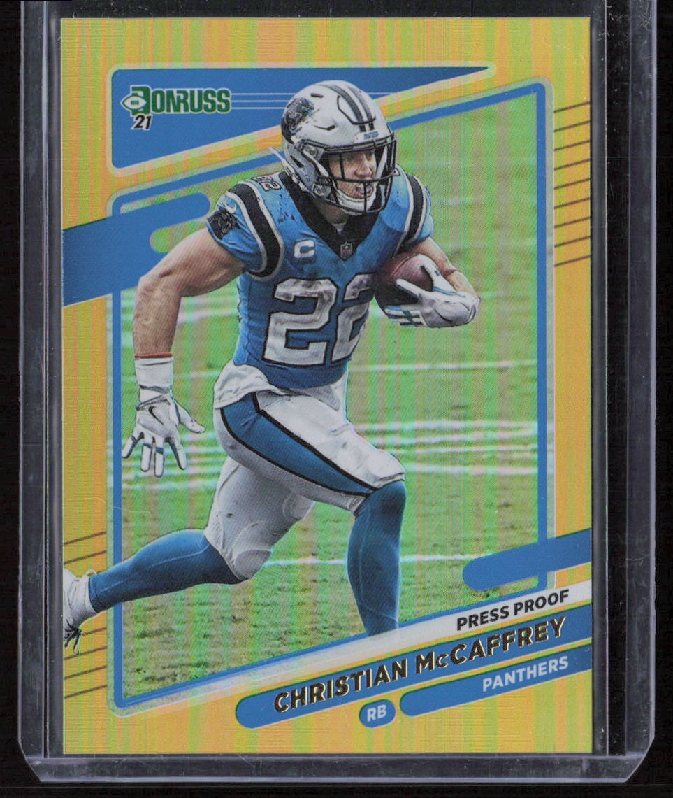 2021 Donruss Christian McCaffrey Press Proof Premium