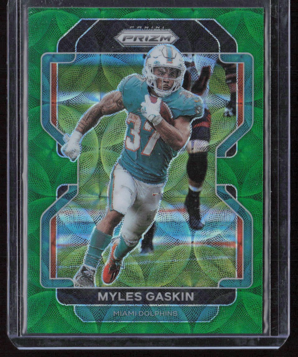 2021 Panini Prizm Myles Gaskin Green Scope #/75