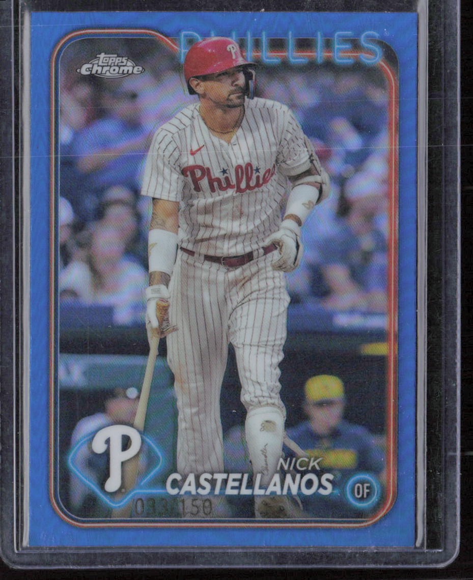 2024 Topps Chrome Nick Castellanos Blue Refractors #/150