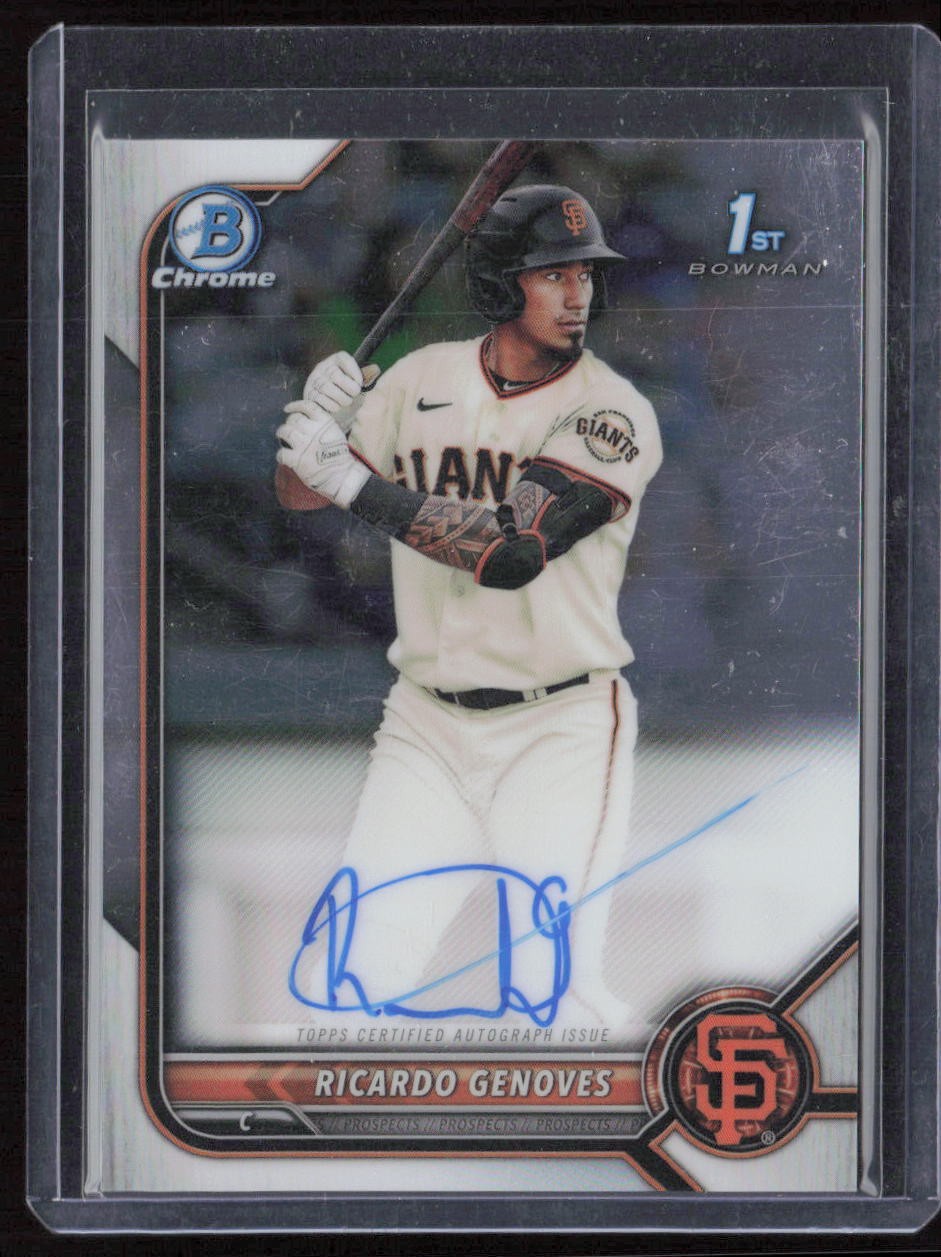 2022 Bowman Ricardo Genoves Chrome Prospects Autographs