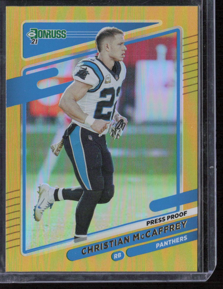 2021 Donruss Christian McCaffrey Press Proof Premium