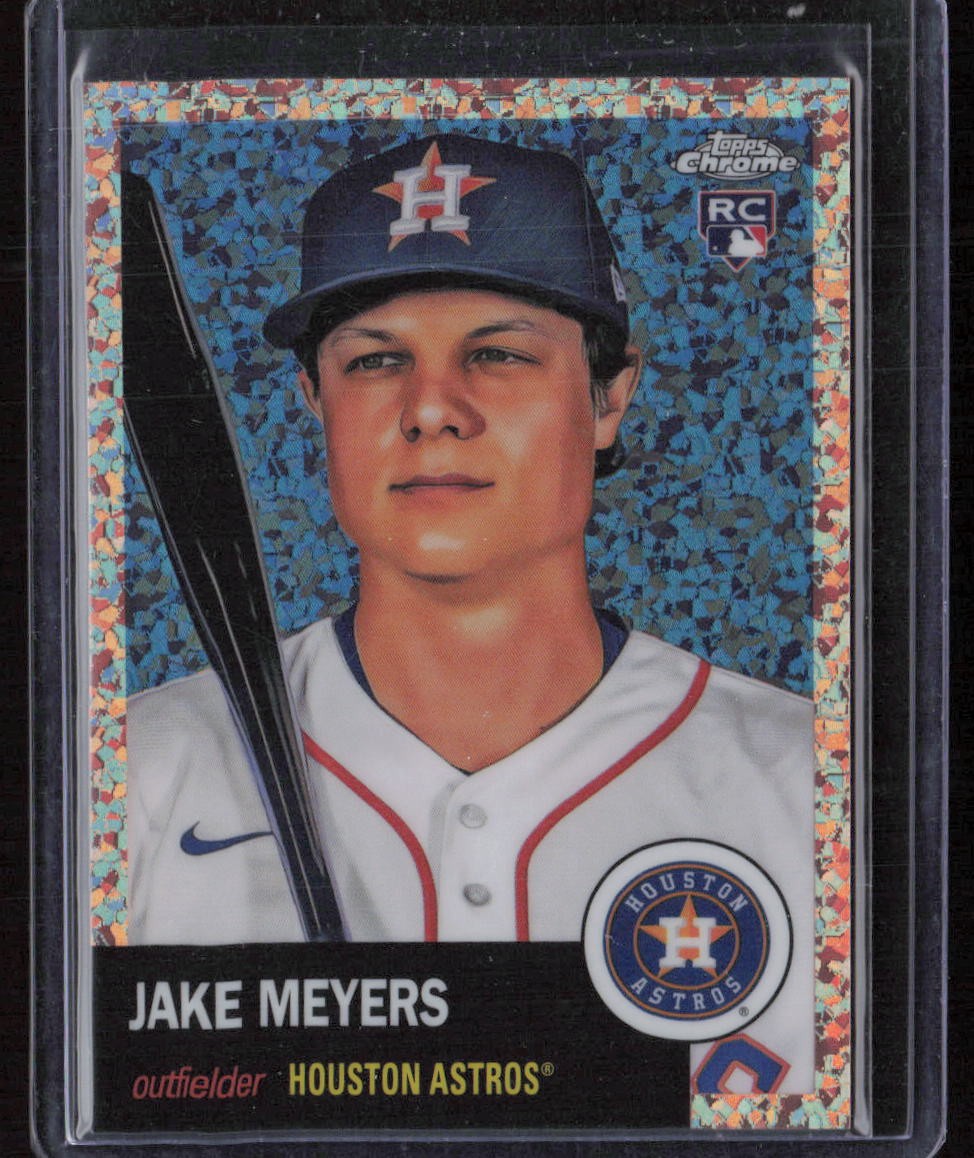 2022 Topps Chrome Platinum Anniversary Jake Meyers Rose Gold Mini-Diamond #/75