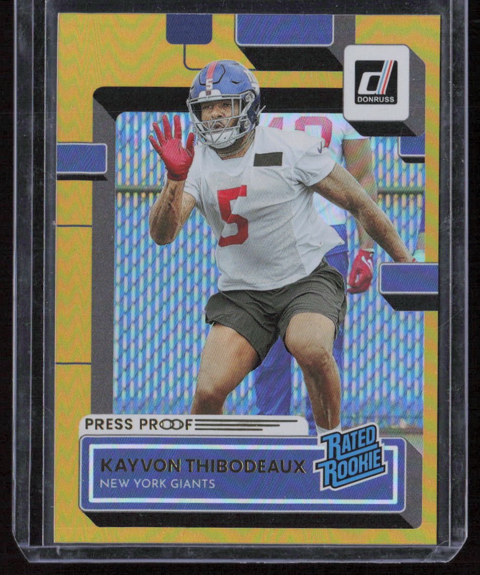 2022 Donruss Kayvon Thibodeaux Premium Press Proof Rookie