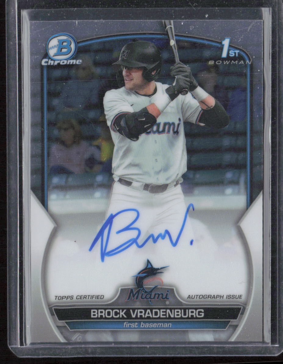 2023 Bowman Draft Brock Vradenburg Chrome Prospect Autographs