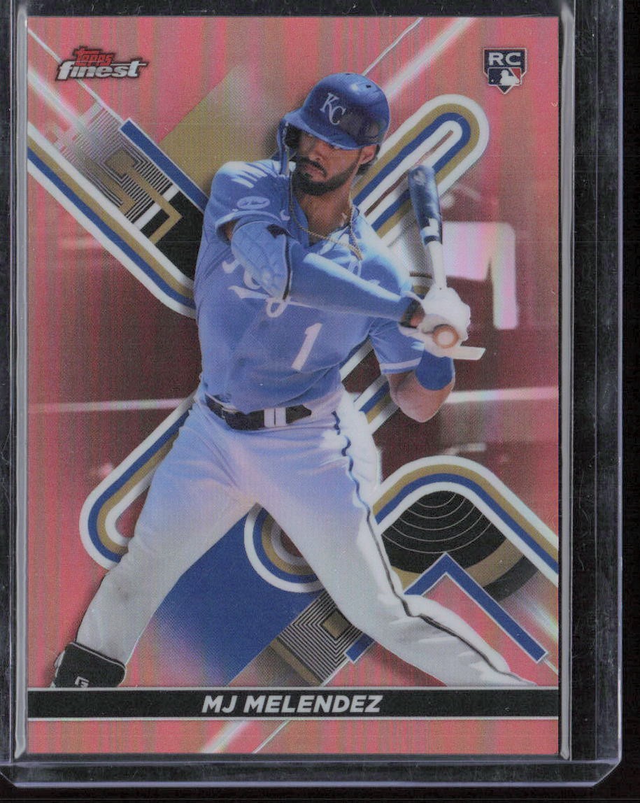 2022 Finest MJ Melendez Rose Gold Refractors Rookie #/75