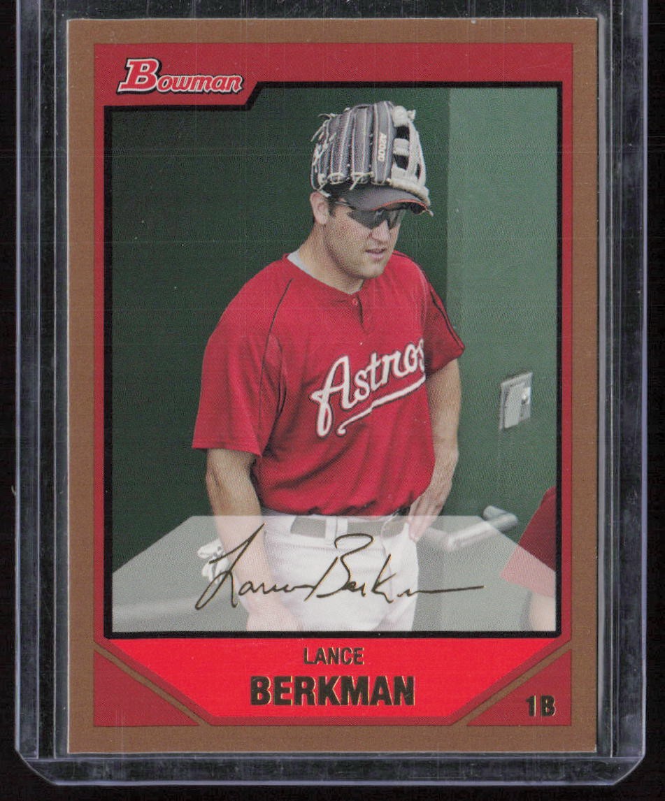 2007 Bowman Lance Berkman Gold