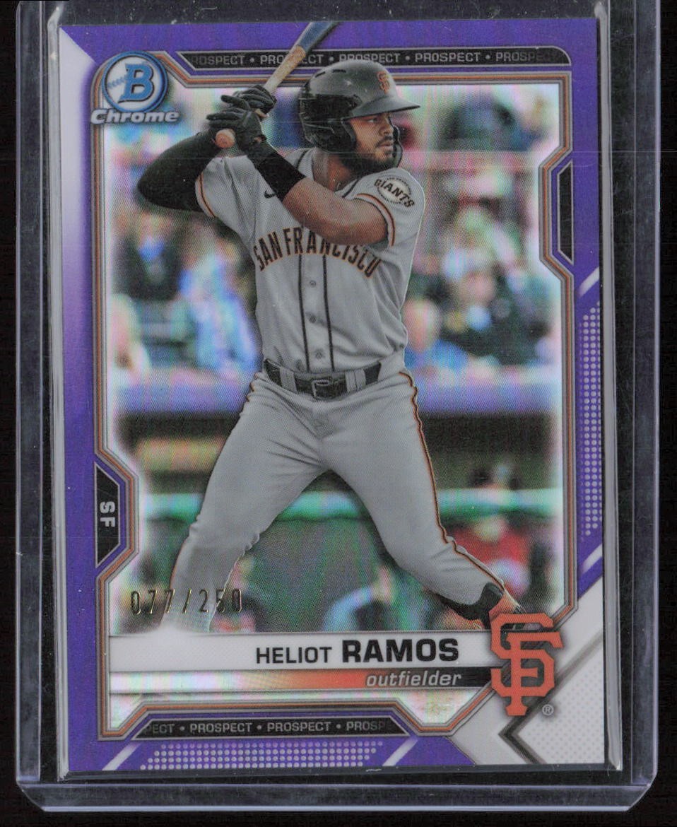 2021 Bowman Draft Heliot Ramos Chrome Purple Refractor #/250