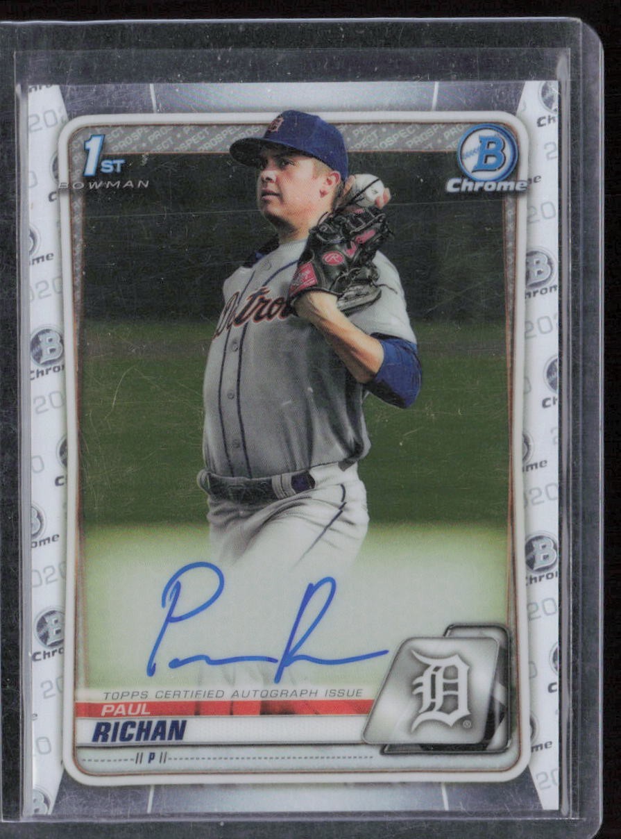 2020 Bowman Chrome Paul Richan Prospect Autographs