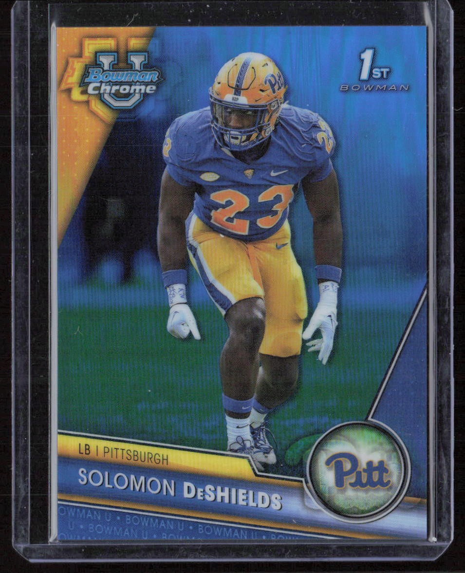 2023 Bowman University Chrome Solomon DeShields Blue Refractor #/199