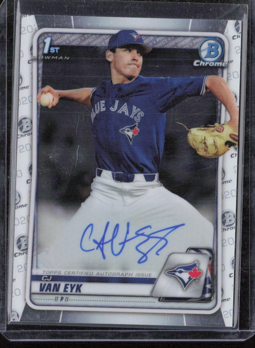 2020 Bowman Draft CJ Van Eyk Chrome Draft Pick Autographs