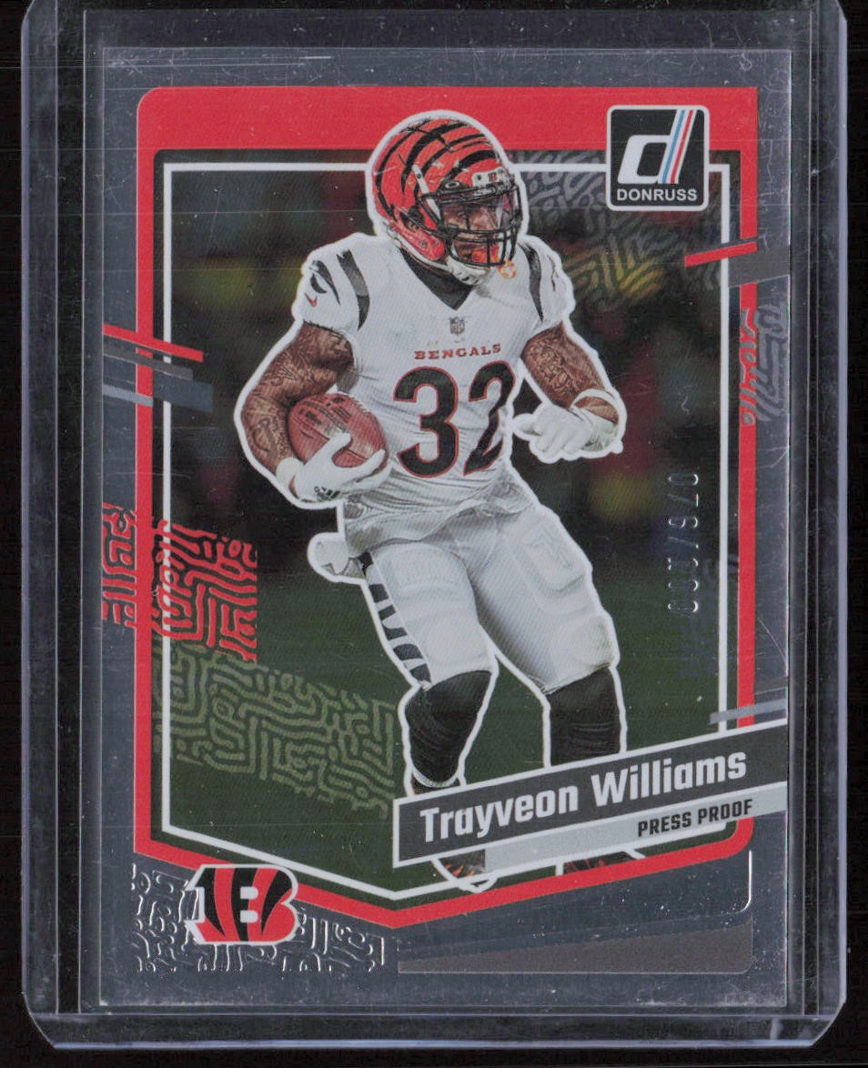 2023 Donruss Trayveon Williams Press Proof Silver #/100