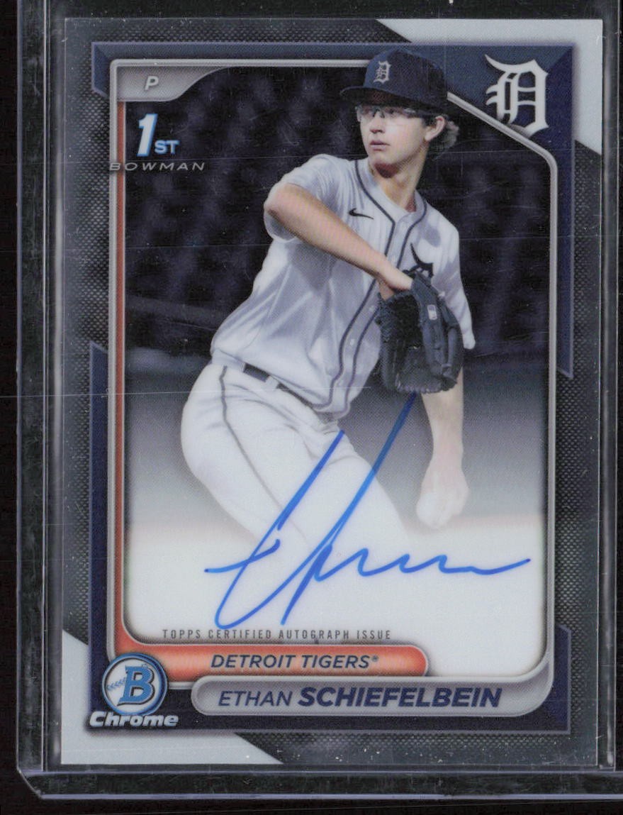 2024 Bowman Draft Ethan Schiefelbein Chrome Prospect Autographs