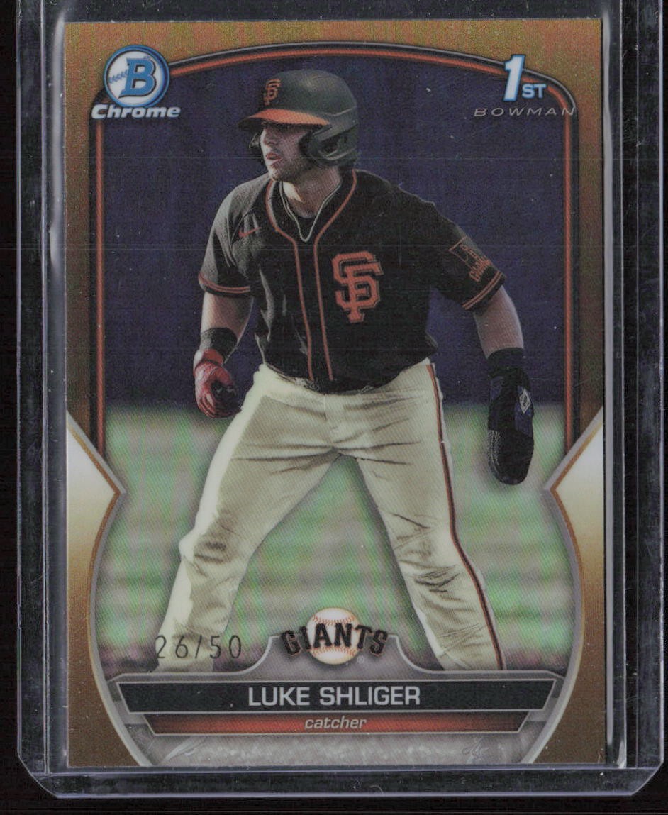 2023 Bowman Draft Luke Shliger Chrome Gold Refractor #/50
