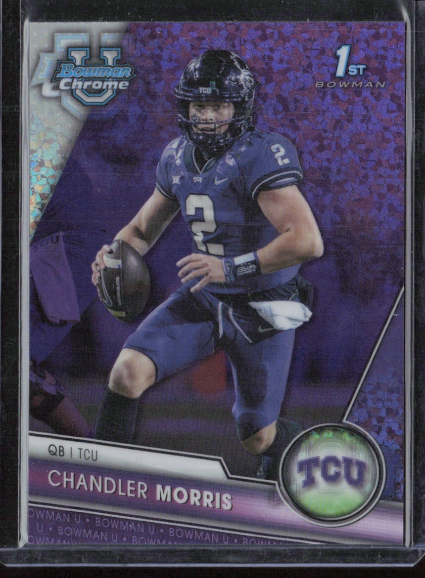 2023 Bowman University Chrome Chandler Morris Purple Mini-Diamond #/399