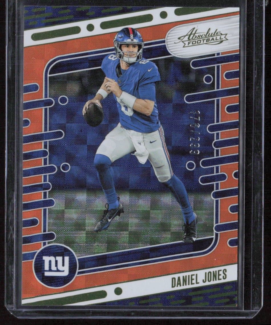 2024 Panini Absolute Daniel Jones Orange Mosaic #/299