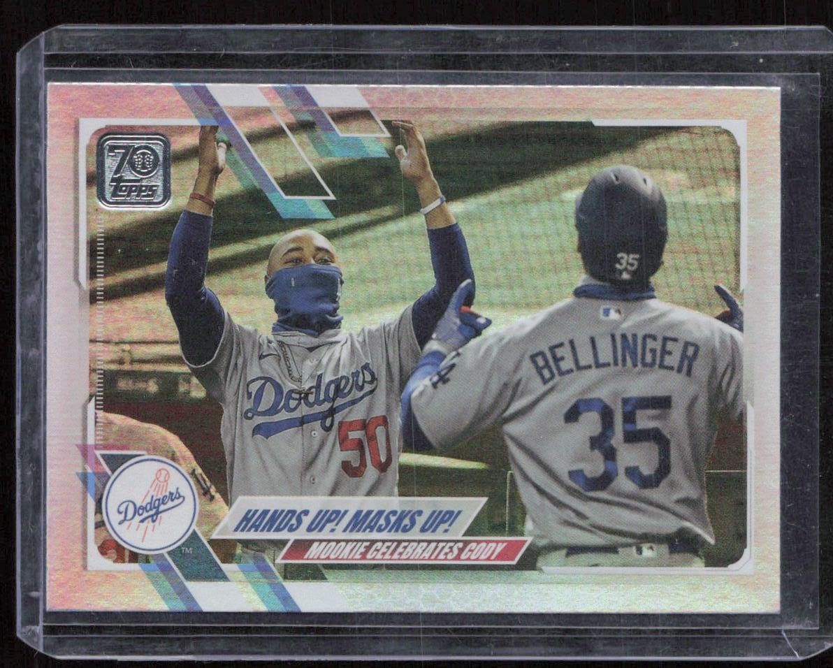 2021 Topps Hands Up! Masks Up! Rainbow Foil