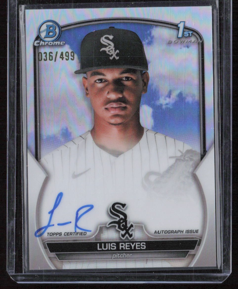 2023 Bowman Chrome Luis Reyes Prospect Autographs Refractor #/499