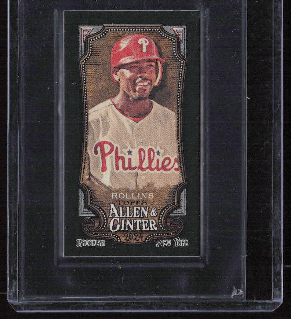 2024 Topps Allen & Ginter Jimmy Rollins Mini Black Border