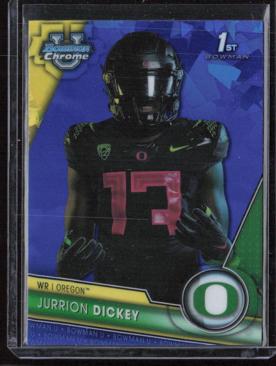 2023 Bowman University Chrome Sapphire Edition Jurrion Dickey