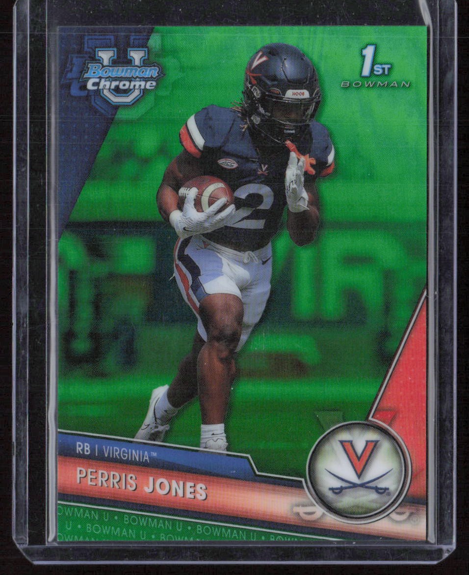 2023 Bowman University Chrome Perris Jones Green Refractor #/99