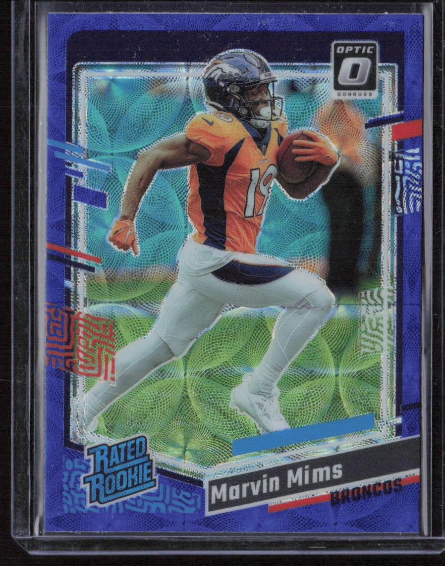 2023 Donruss Optic Marvin Mims Blue Scope Rookie