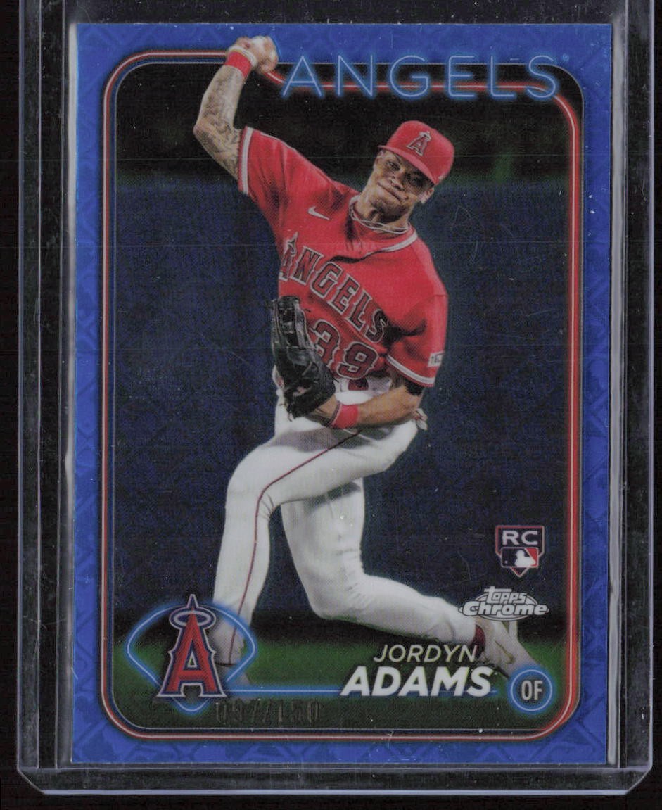 2024 Topps Chrome Logofractor Edition Jordyn Adams Blue MLB Refractors #/150