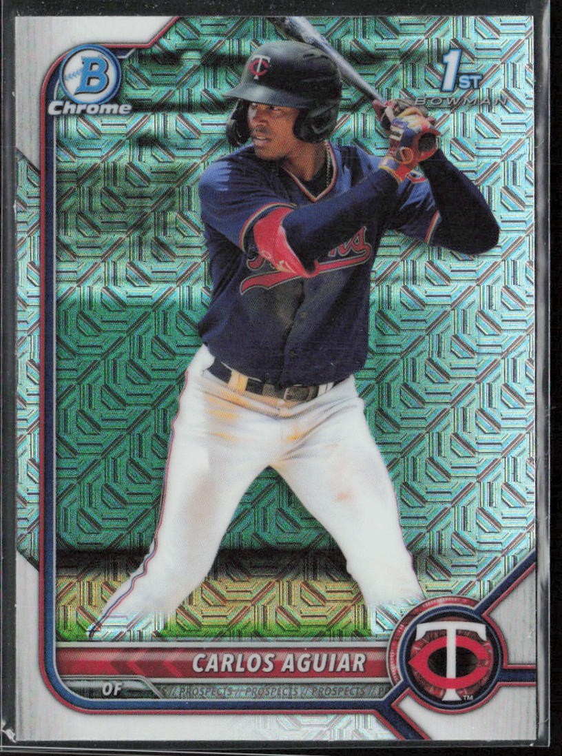 2022 Bowman Carlos Aguiar Chrome Prospects Mojo Refractors