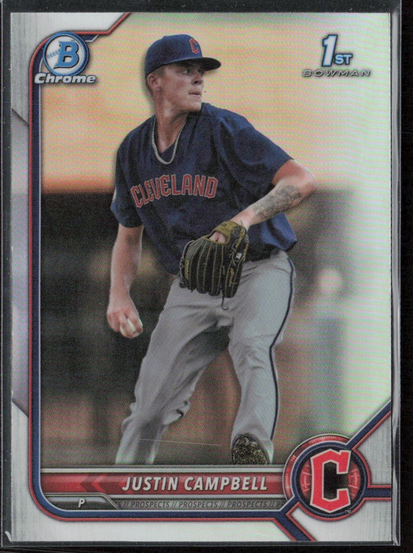 2022 Bowman Draft Justin Campbell Chrome Refractor
