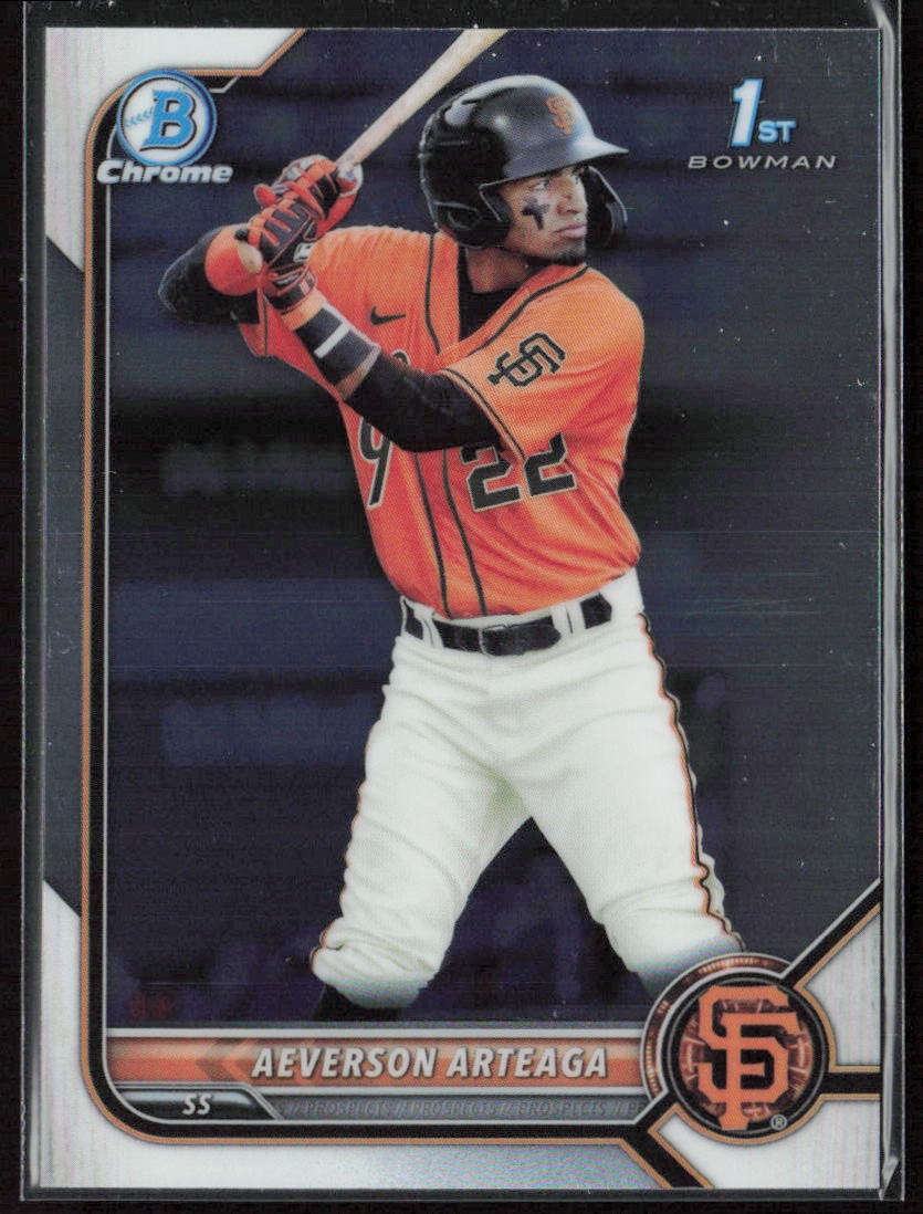 2022 Bowman Aeverson Arteaga Chrome Prospects