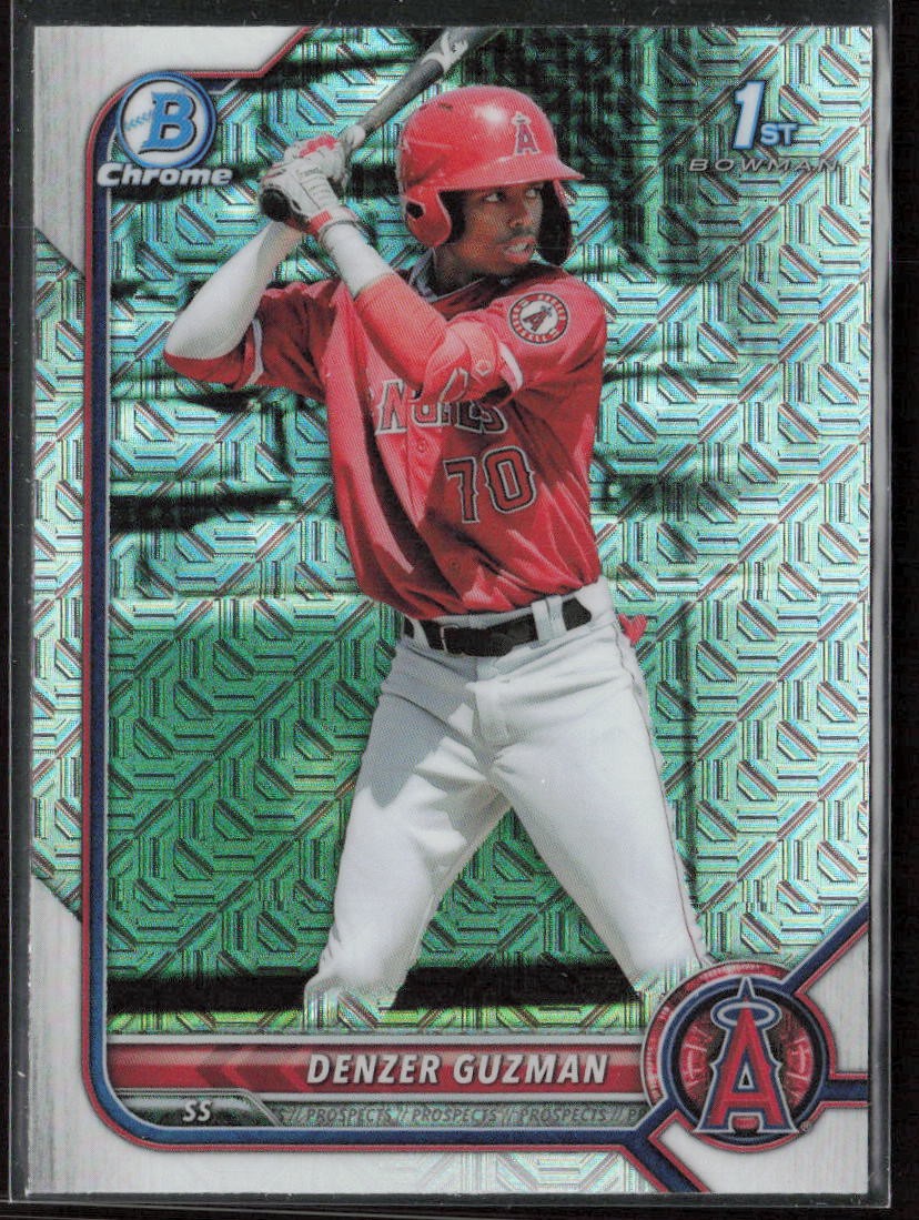 2022 Bowman Denzer Guzman Chrome Prospects Mojo Refractors