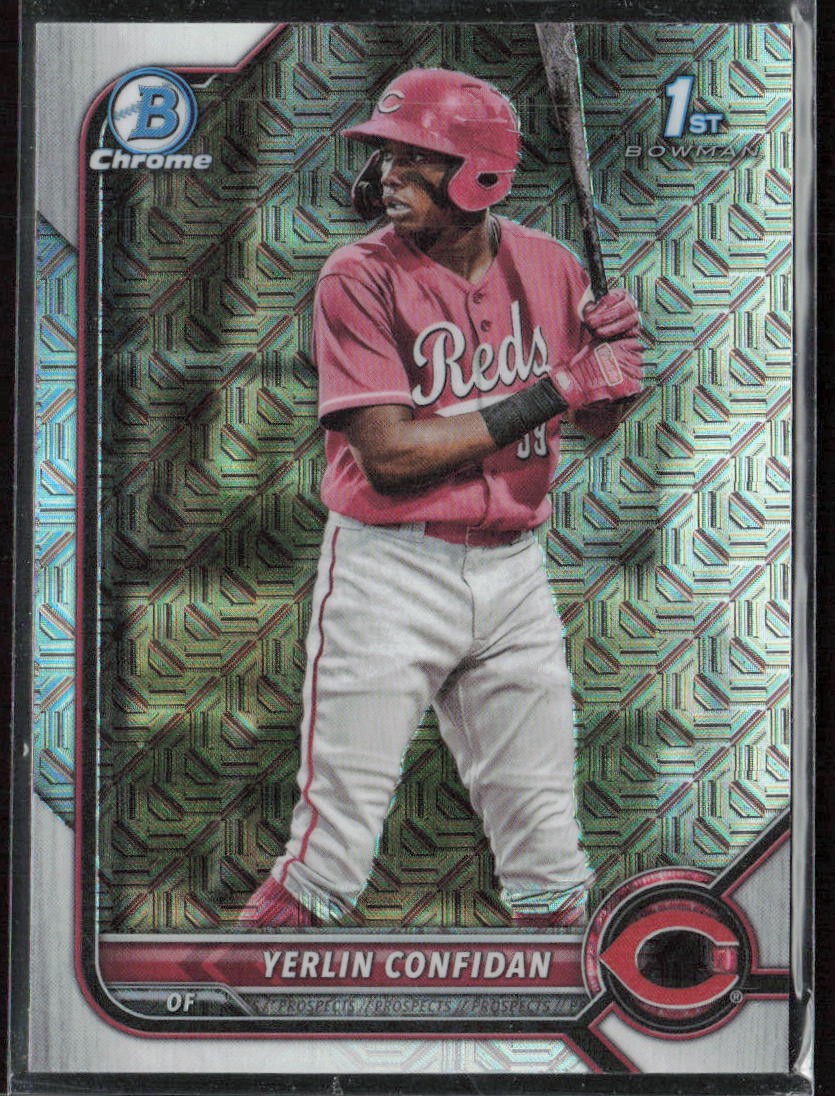 2022 Bowman Chrome Yerlin Confidan Prospects Mojo Refractor