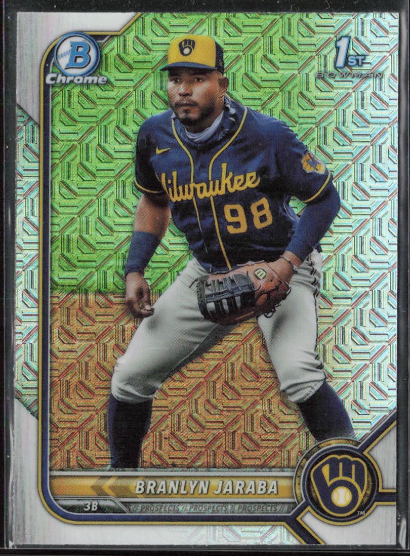 2022 Bowman Branlyn Jaraba Chrome Prospects Mojo Refractors