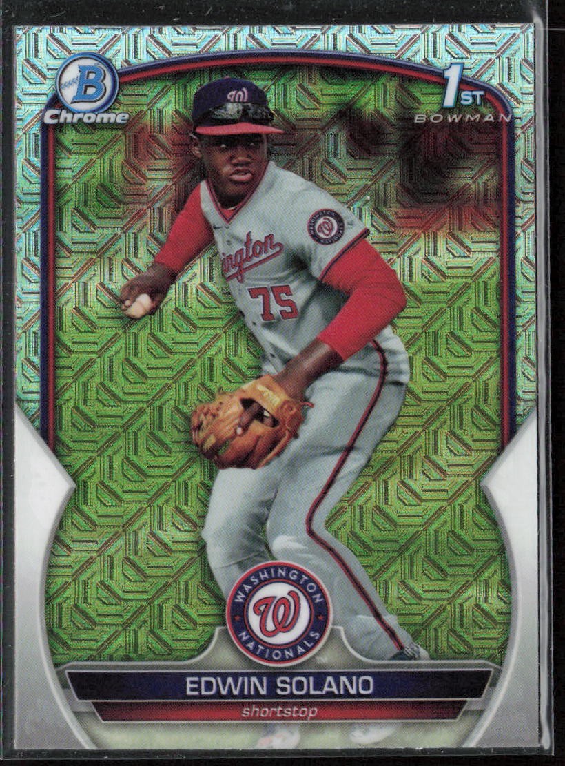 2023 Bowman Chrome Edwin Solano Prospects Mojo Refractor