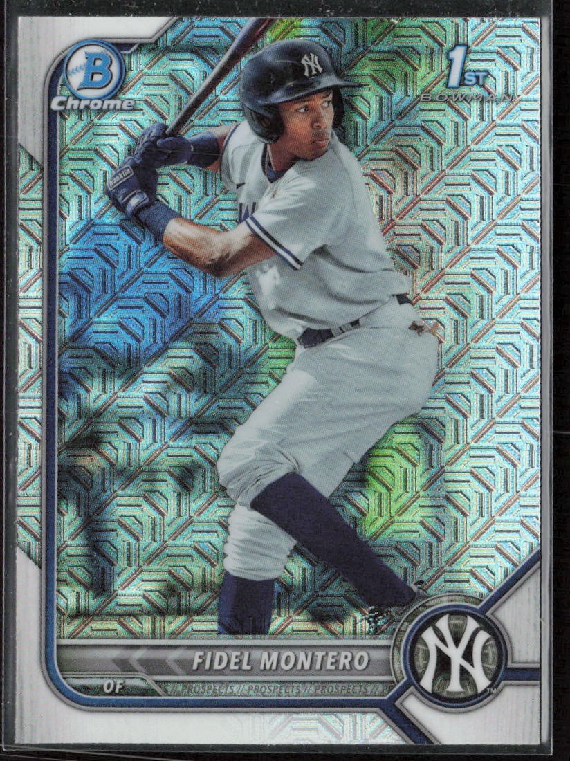 2022 Bowman Fidel Montero Chrome Prospects Mojo Refractors