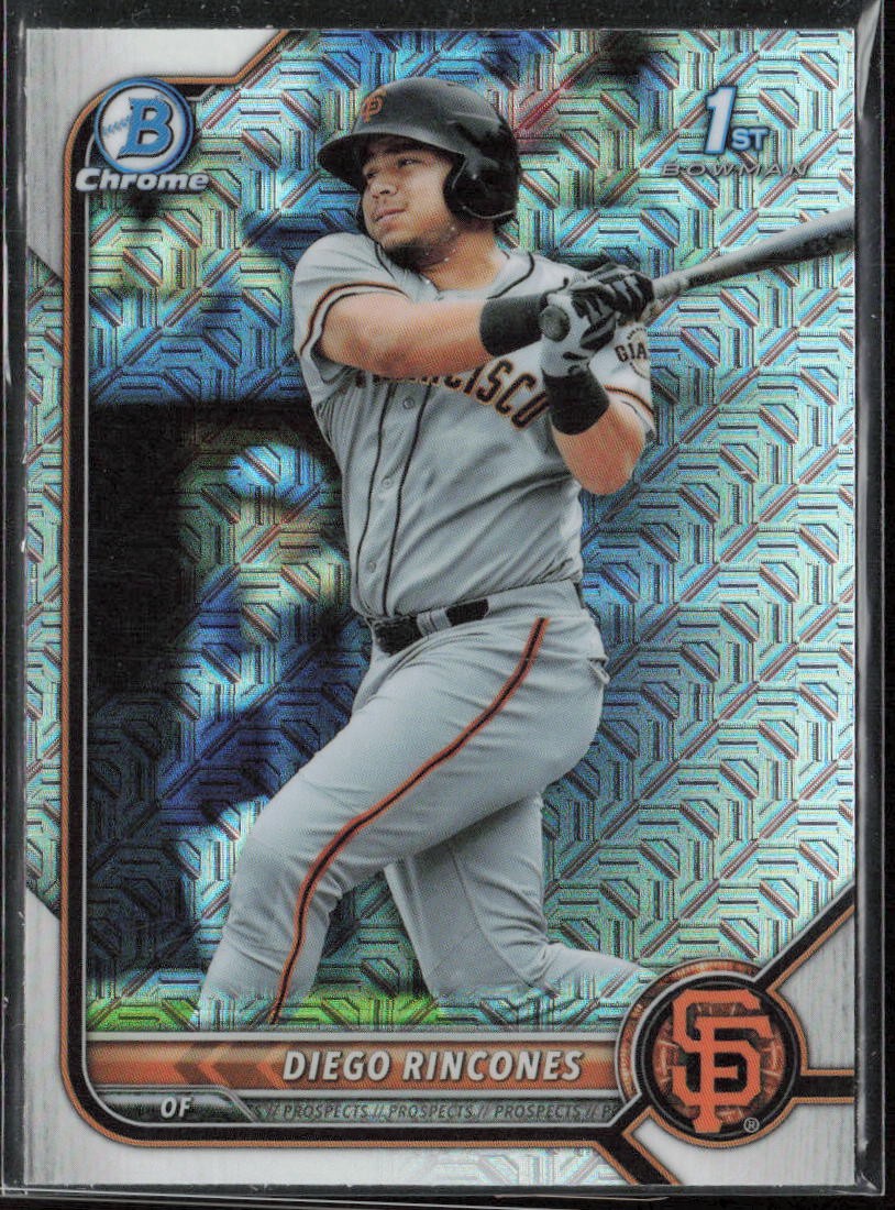 2022 Bowman Diego Rincones Chrome Prospects Mojo Refractors