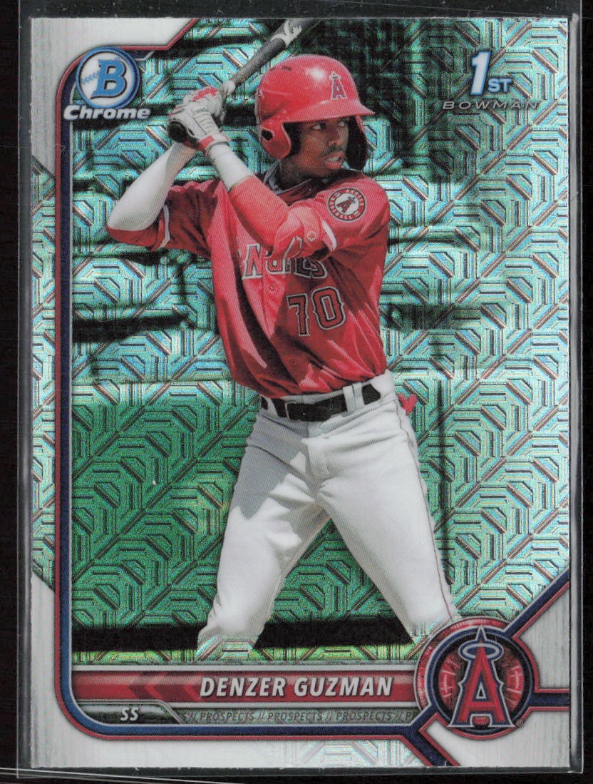 2022 Bowman Denzer Guzman Chrome Prospects Mojo Refractors