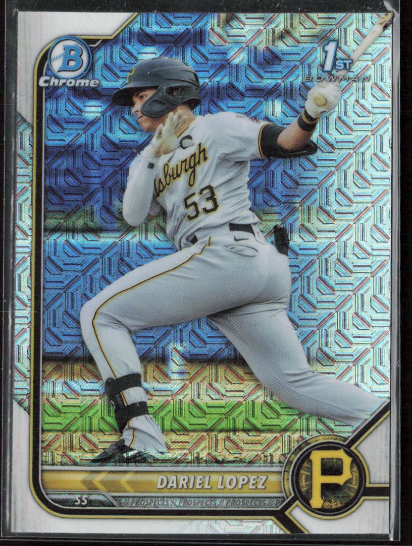2022 Bowman Dariel Lopez Chrome Prospects Mojo Refractors