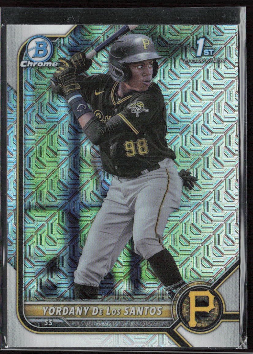 2022 Bowman Chrome Yordany De Los Santos Prospects Mojo Refractor