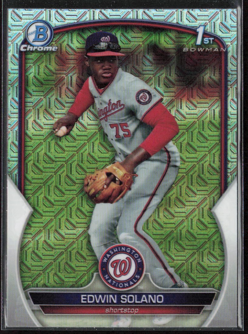 2023 Bowman Chrome Edwin Solano Prospects Mojo Refractor