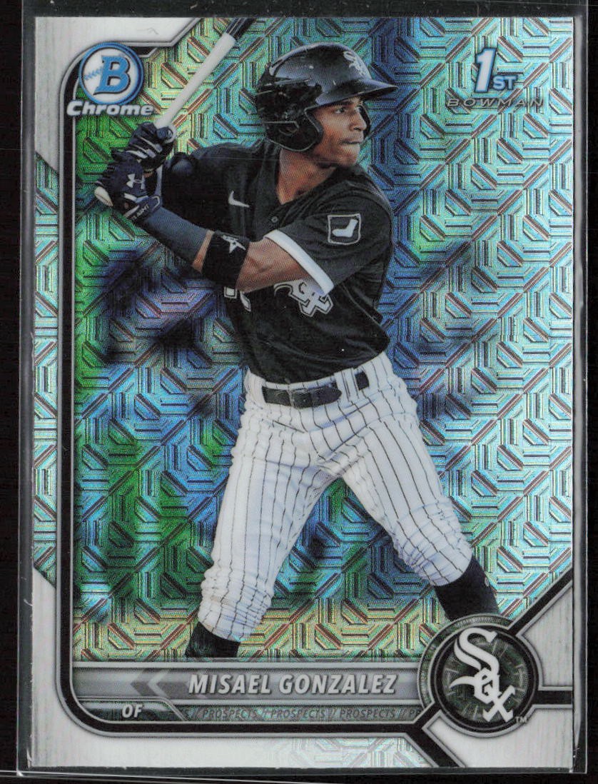 2022 Bowman Misael Gonzalez Chrome Prospects Mojo Refractors