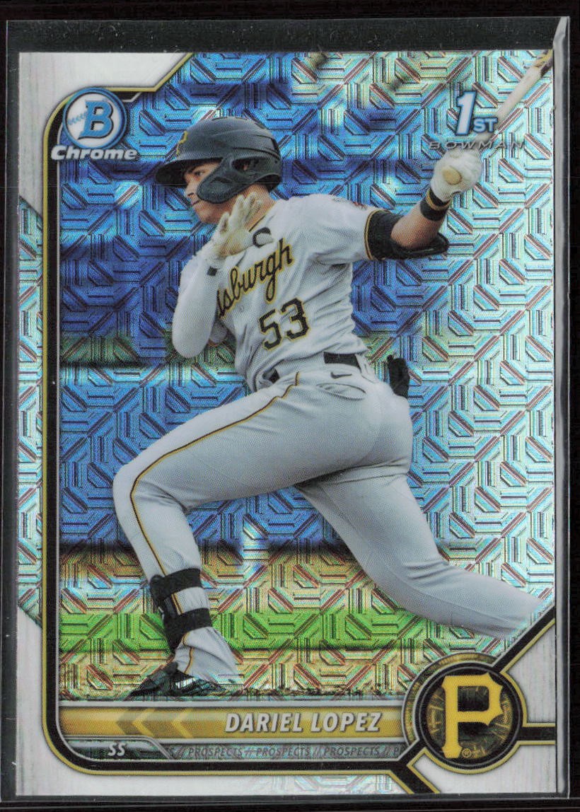 2022 Bowman Dariel Lopez Chrome Prospects Mojo Refractors