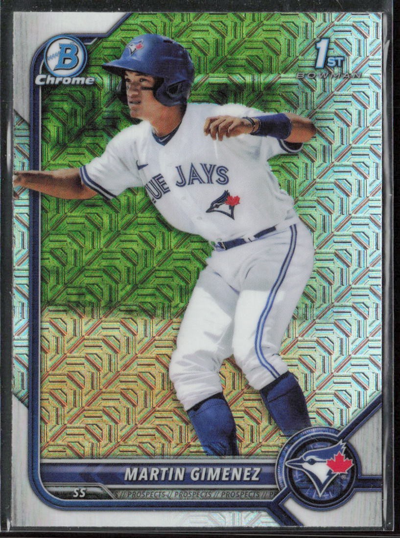 2022 Bowman Martin Gimenez Chrome Prospects Mojo Refractors