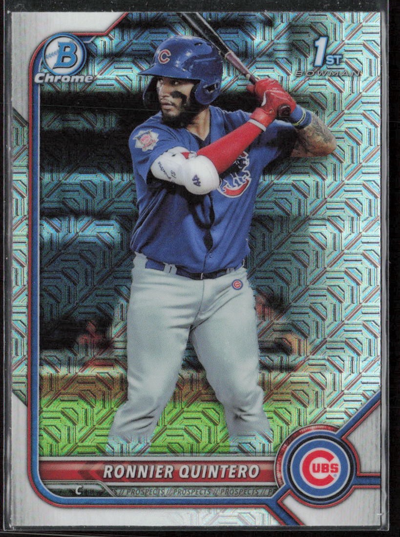 2022 Bowman Ronnier Quintero Chrome Prospects Mojo Refractors