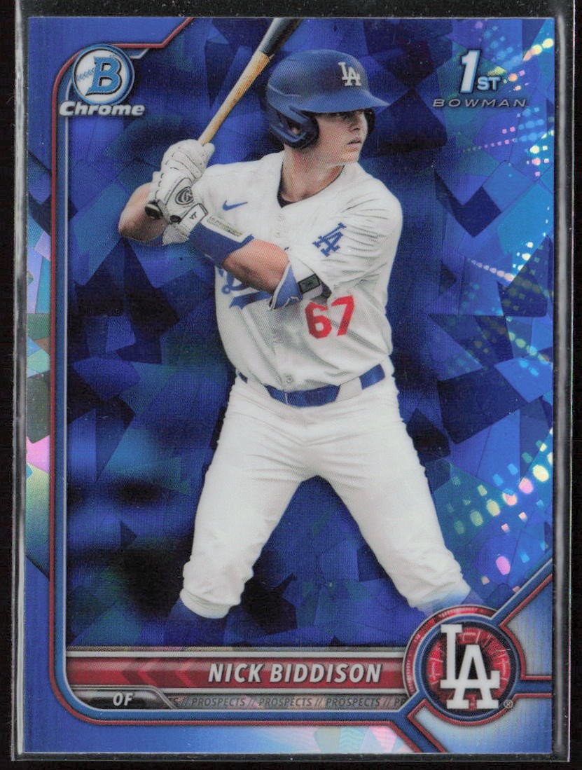2022 Bowman Draft Sapphire Edition Nick Biddison