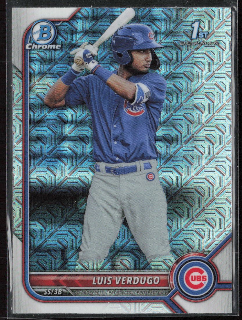 2022 Bowman Luis Verdugo Chrome Prospects Mojo Refractors
