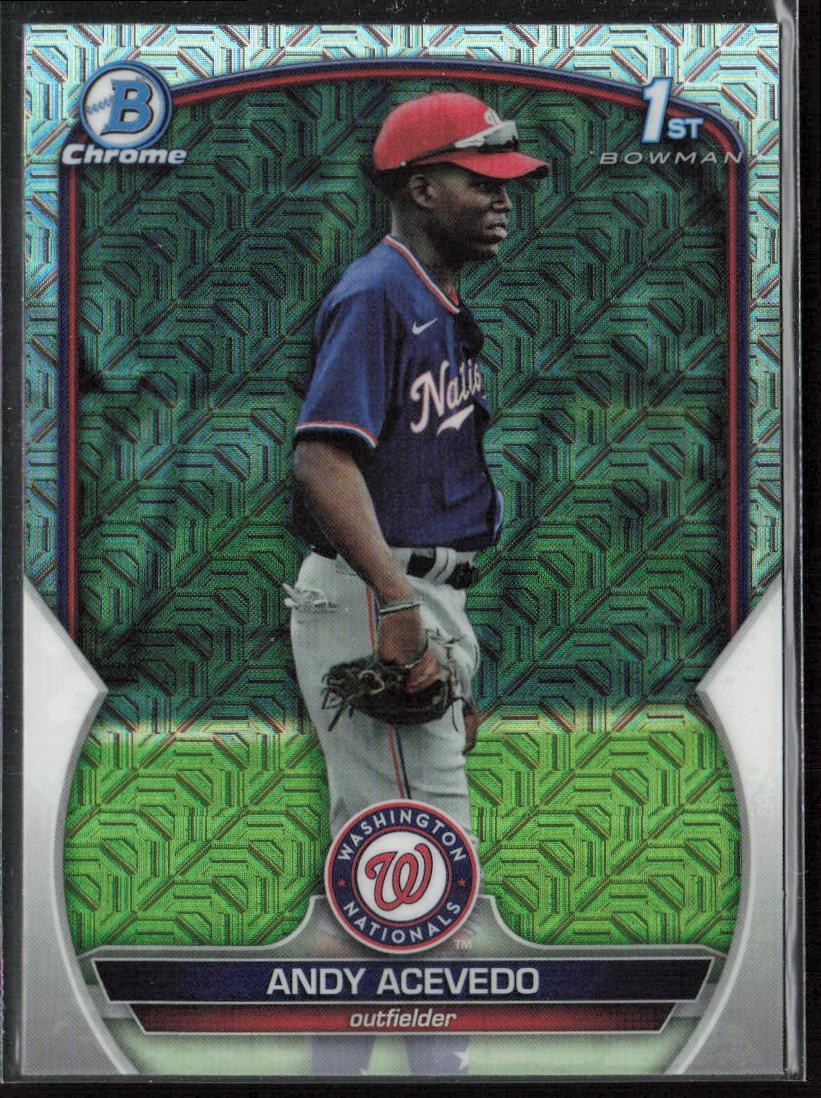 2023 Bowman Chrome Andy Acevedo Prospects Mojo Refractor